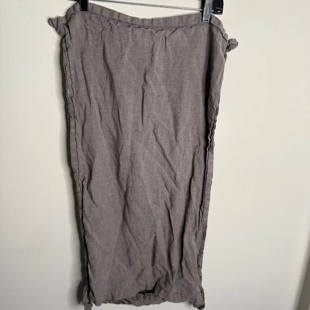 Restoration Hardware Gray 100%‎ Linen Pillowcase - Size Standard